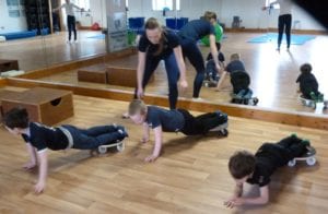 exercises in the core agility class